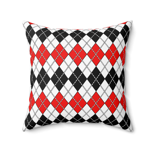 Yemen Retro Argyle Cushion Pillow