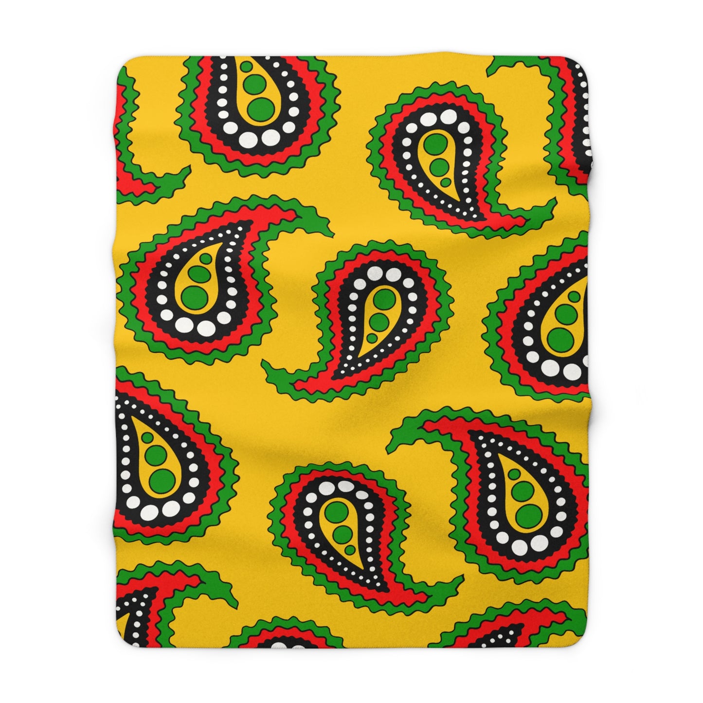 Mozambique Retro Paisley Blanket Throw