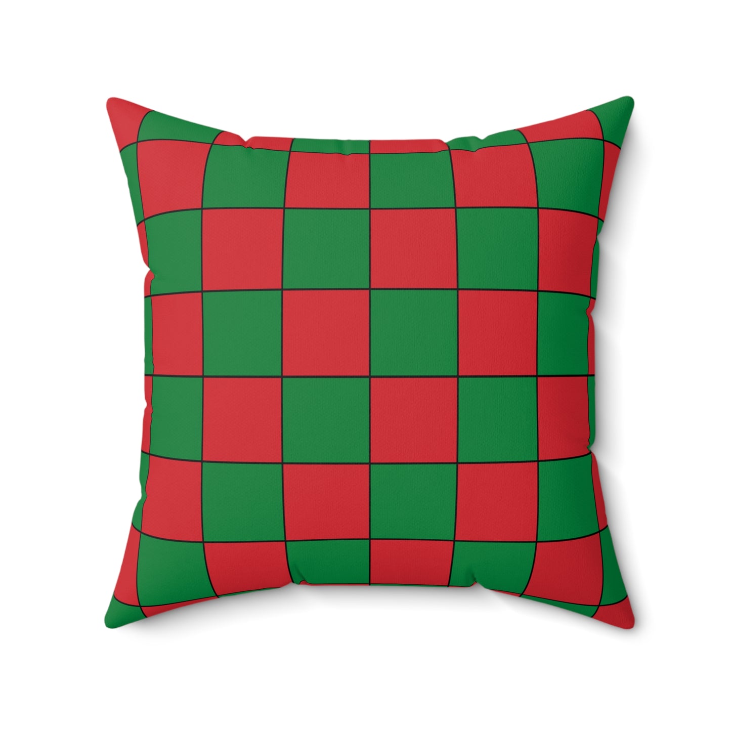 Turkmenistan Retro Check Cushion Pillow