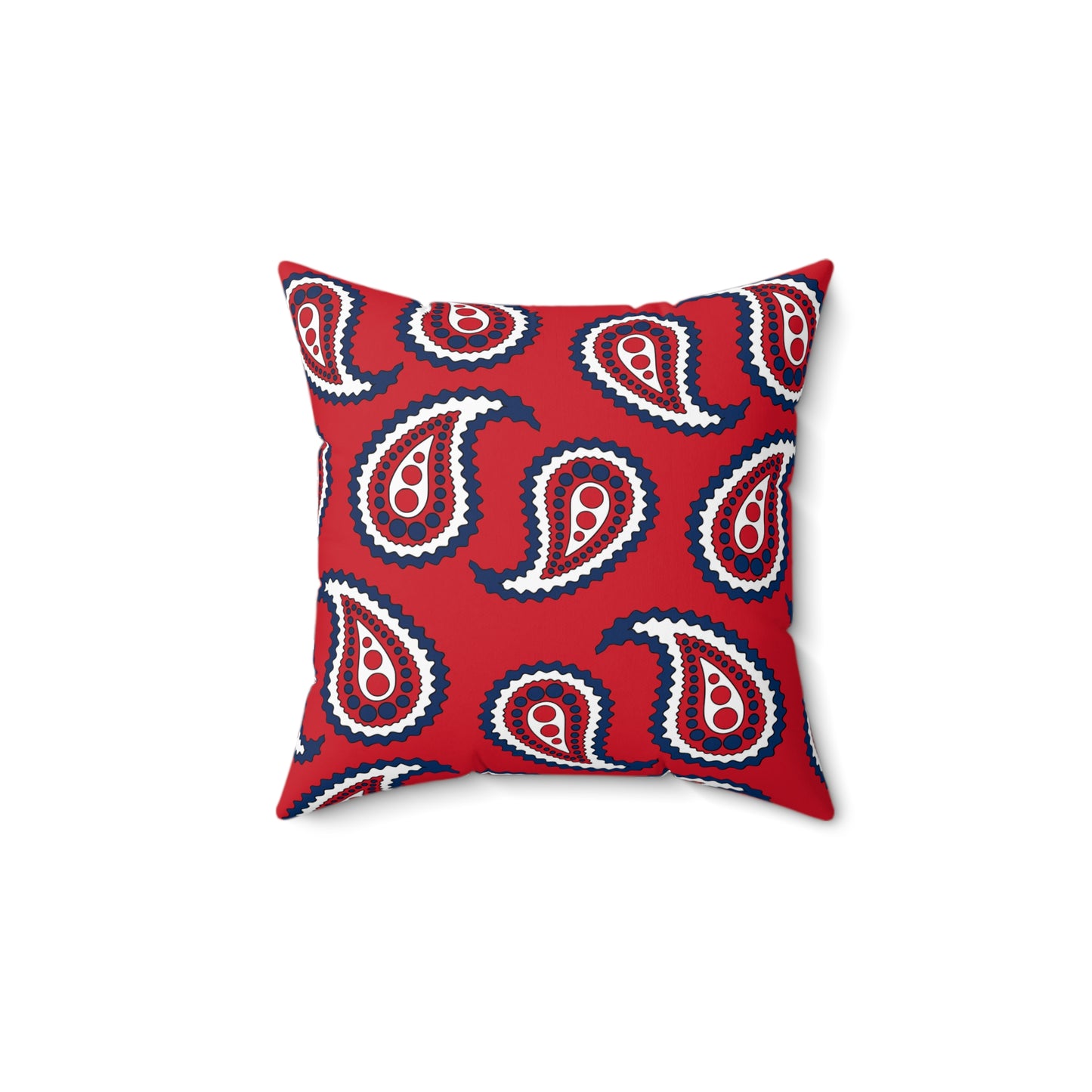 Dominican Republic Retro Paisley Cushion Pillow