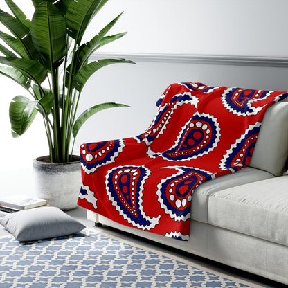 Malaysia Retro Paisley Blanket Throw