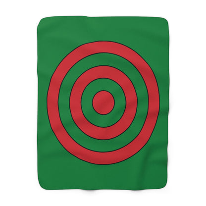Turkmenistan Retro Target Blanket Throw
