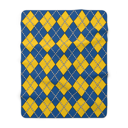 Sweden Retro Argyle Blanket Throw