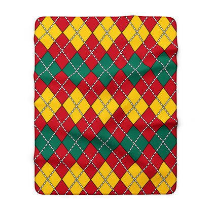 Grenada Retro Argyle Blanket Throw