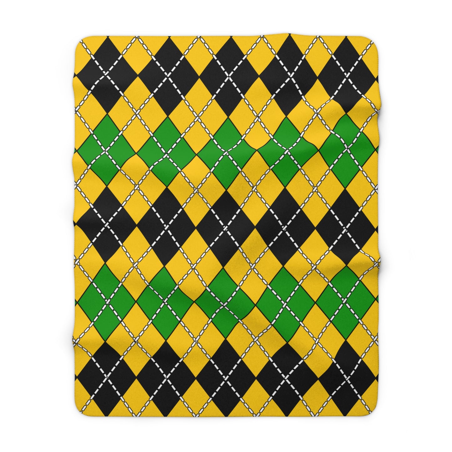 Jamaica Retro Argyle Blanket Throw