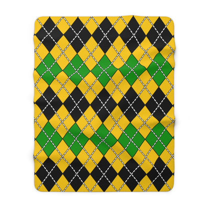Jamaica Retro Argyle Blanket Throw