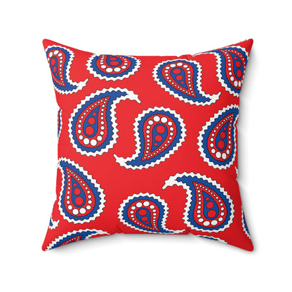 Slovakia Retro Paisley Cushion Pillow