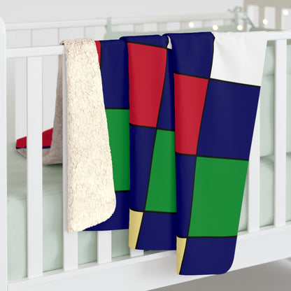 Cayman Islands Retro Check Blanket Throw