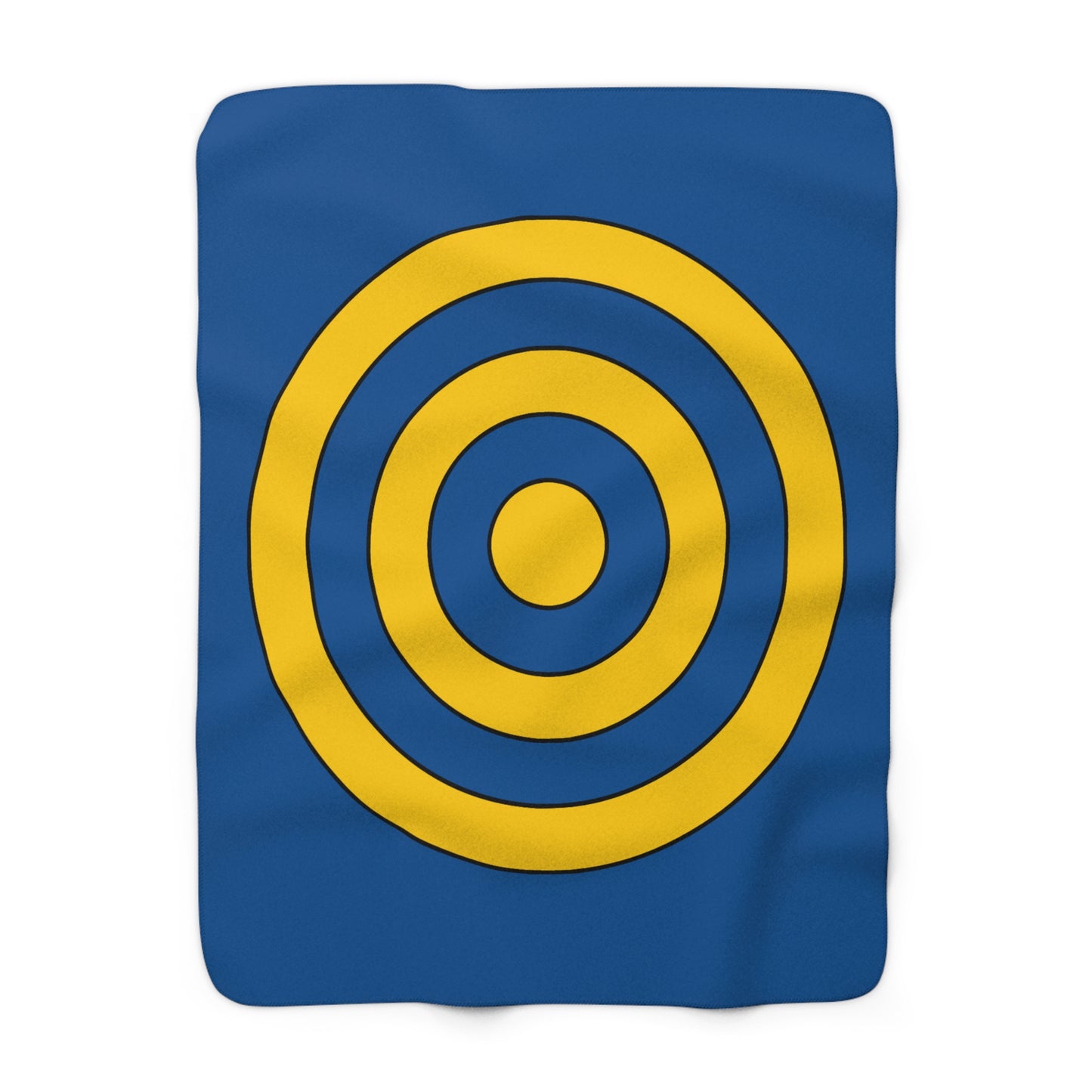 Sweden Retro Target Blanket Throw
