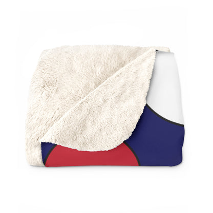 Cayman Islands Retro Polka Dots Blanket Throw