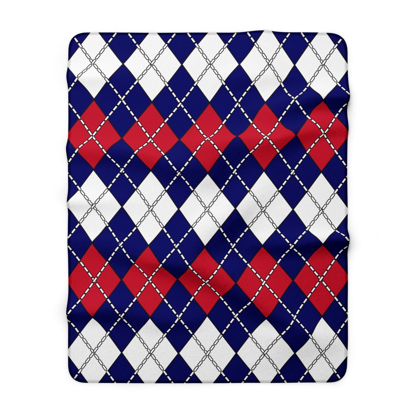Cook Islands Retro Argyle Blanket Throw