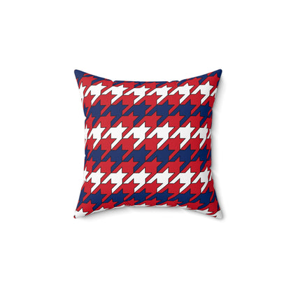 Lao Peoples Democratic Republic Retro Houndstooth Cushion Pillow