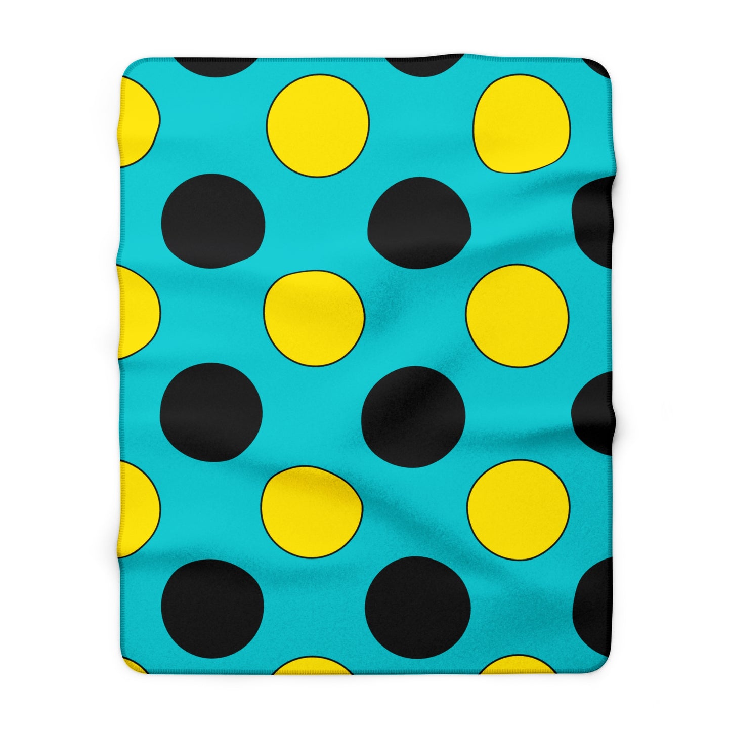 Bahamas Retro Polka Dots Blanket Throw