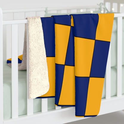 Nauru Retro Check Blanket Throw