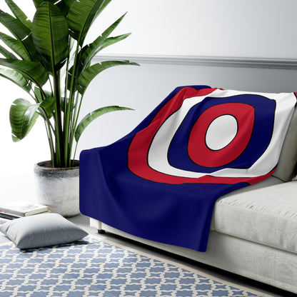 South Georgia And The South Sandwich Islands Retro Target Blanket Throw