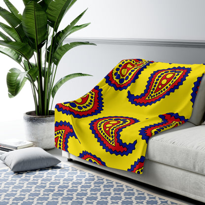 Colombia Retro Paisley Blanket Throw
