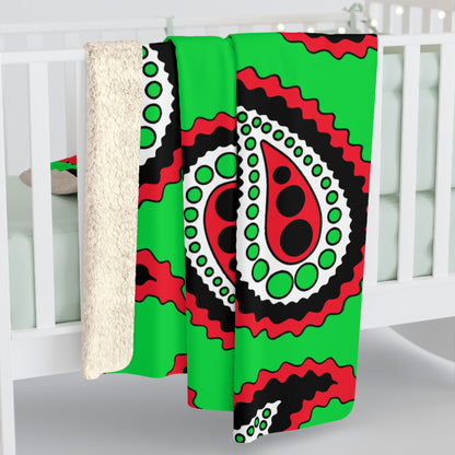 Kuwait Retro Paisley Blanket Throw