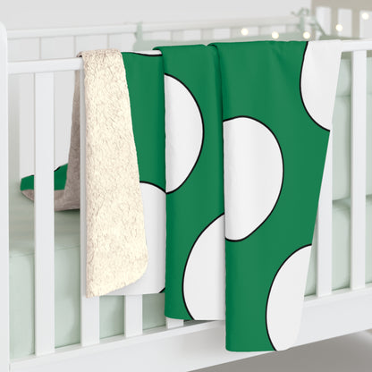 Nigeria Retro Polka Dots Blanket Throw