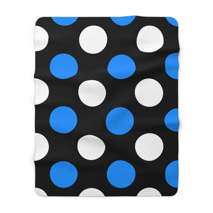 Estonia Retro Polka Dots Blanket Throw