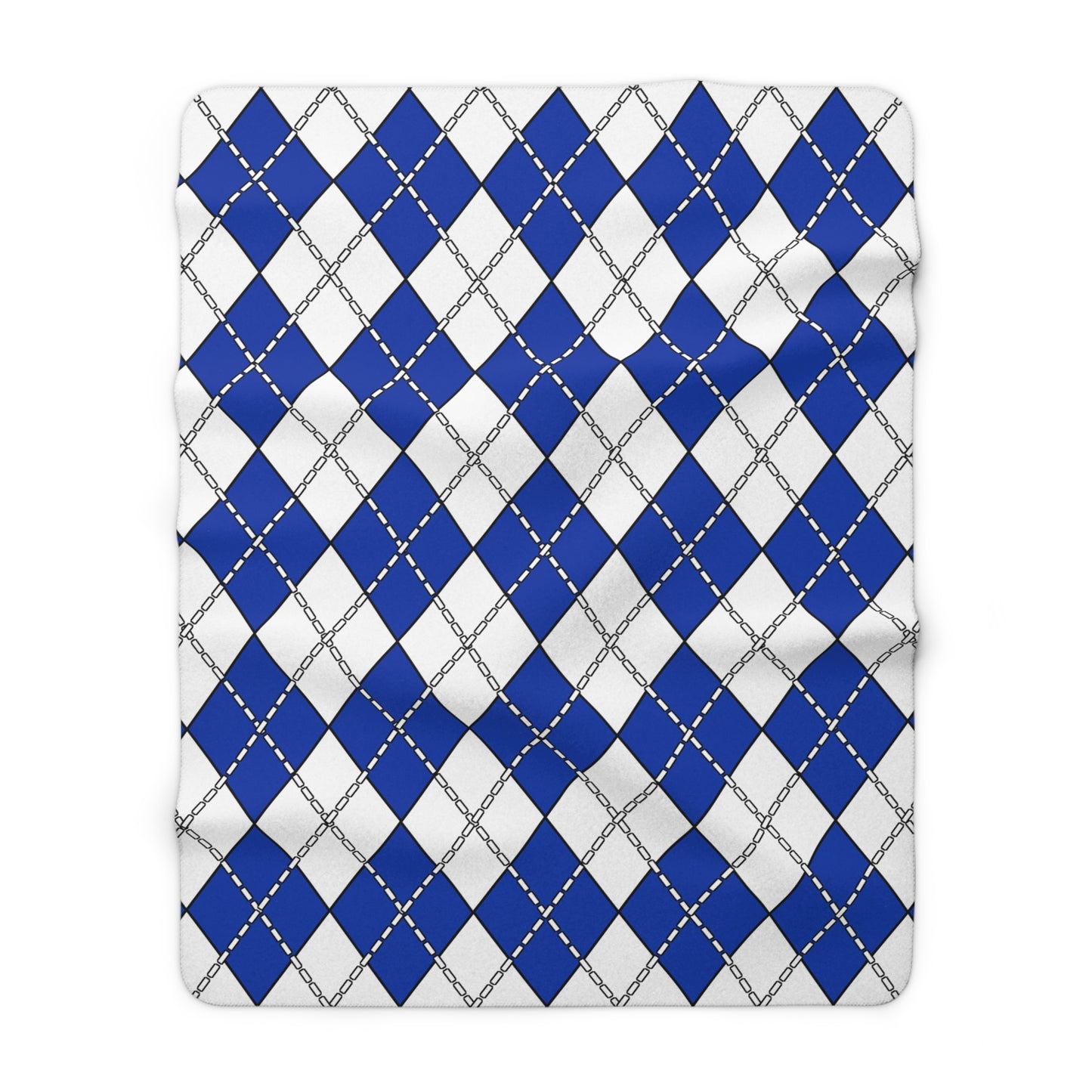 Uruguay Retro Argyle Blanket Throw