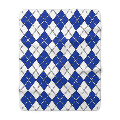 Uruguay Retro Argyle Blanket Throw