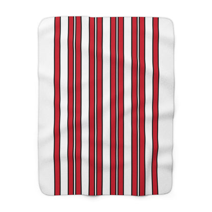 Jersey Retro Stripes Blanket Throw