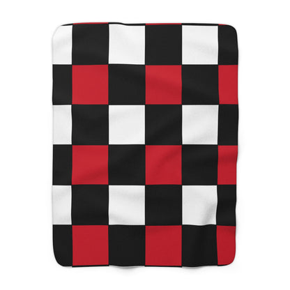Egypt Retro Check Blanket Throw
