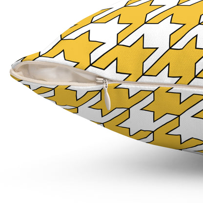 United States Virgin Islands Retro Houndstooth Cushion Pillow