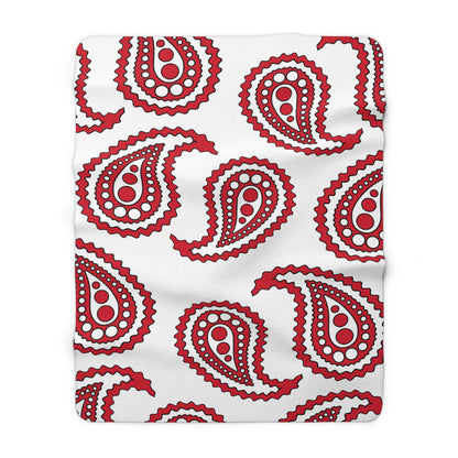Jersey Retro Paisley Blanket Throw