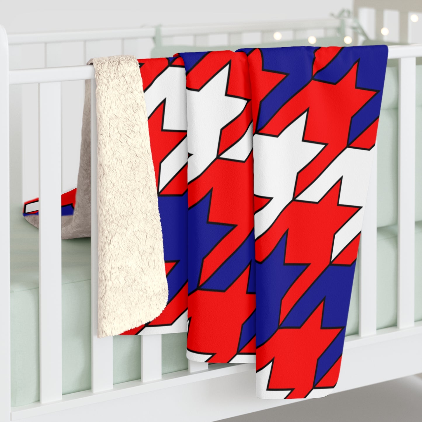 Croatia Retro Houndstooth Blanket Throw