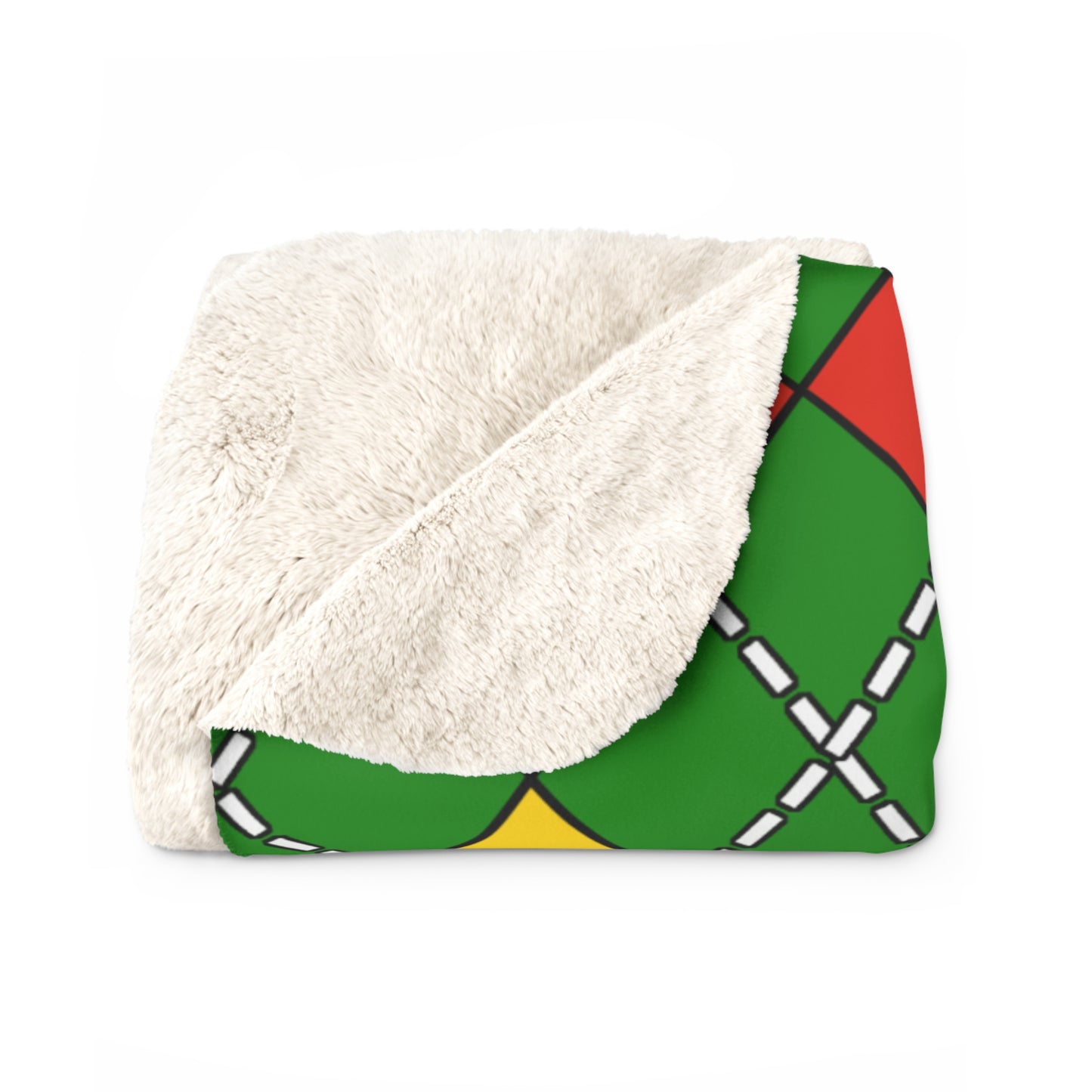 Dominica Retro Argyle Blanket Throw