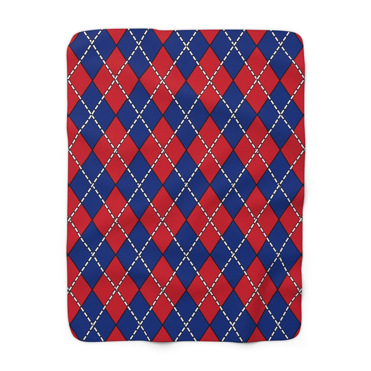 Samoa Retro Argyle Blanket Throw