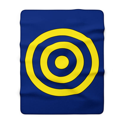 Curacao Retro Target Blanket Throw