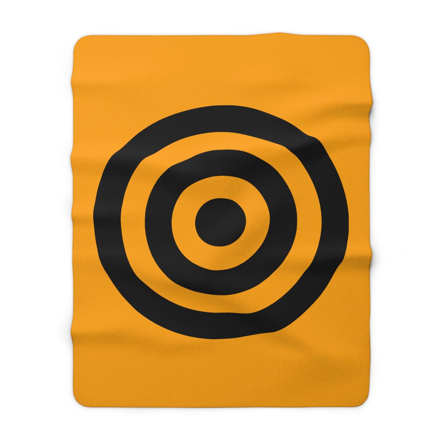 Orange, Black Retro Target Blanket Throw