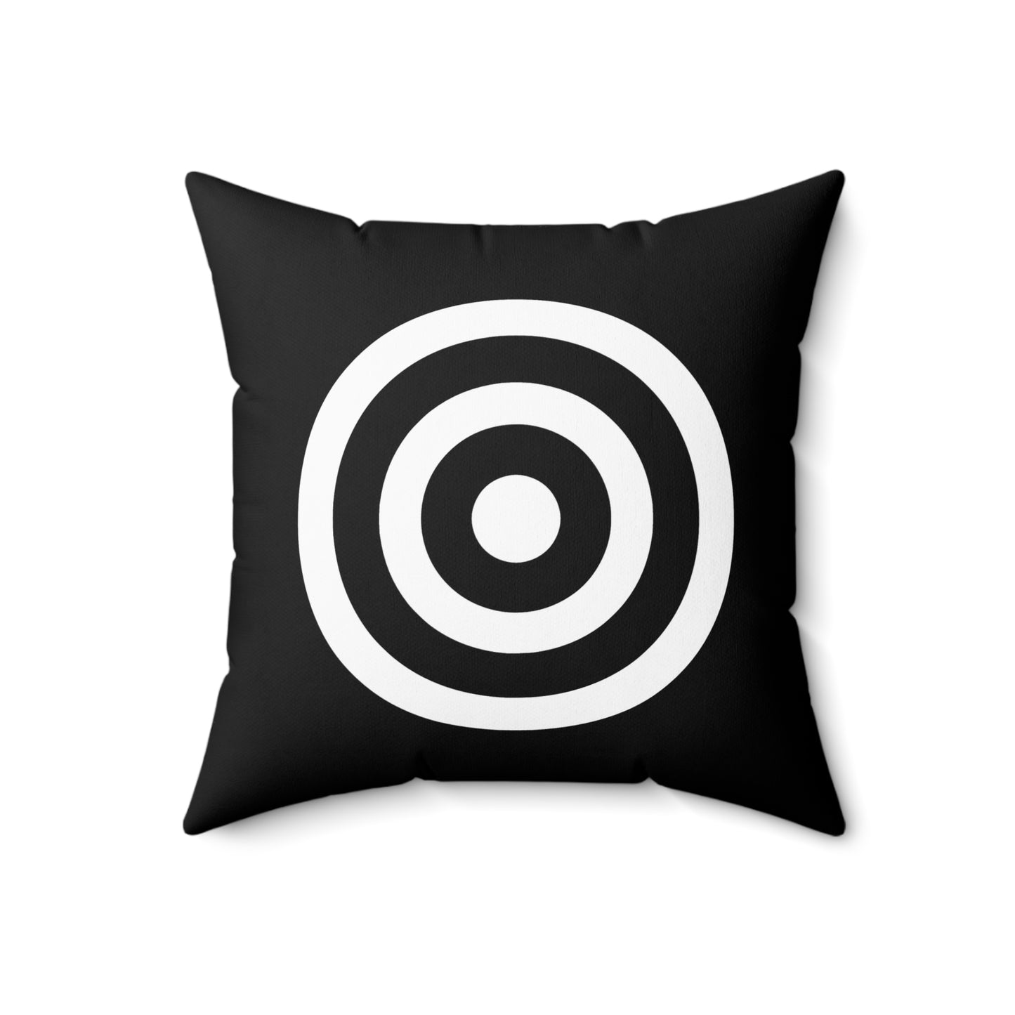 Black, White Retro Target Cushion Pillow