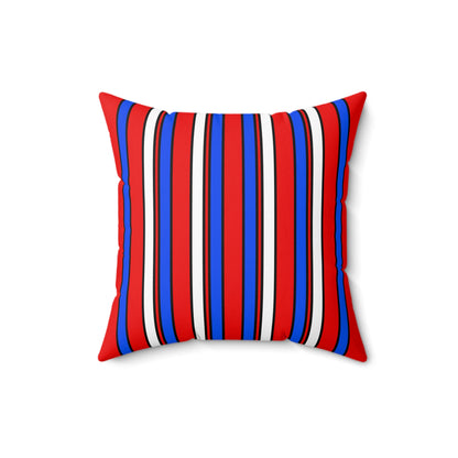 Puerto Rico Retro Stripes Cushion Pillow