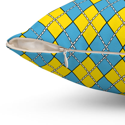 Palau Retro Argyle Cushion Pillow
