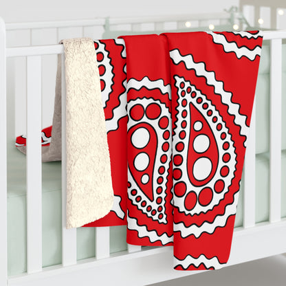 Indonesia Retro Paisley Blanket Throw