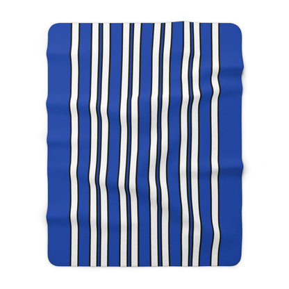 El Salvador Retro Stripes Blanket Throw