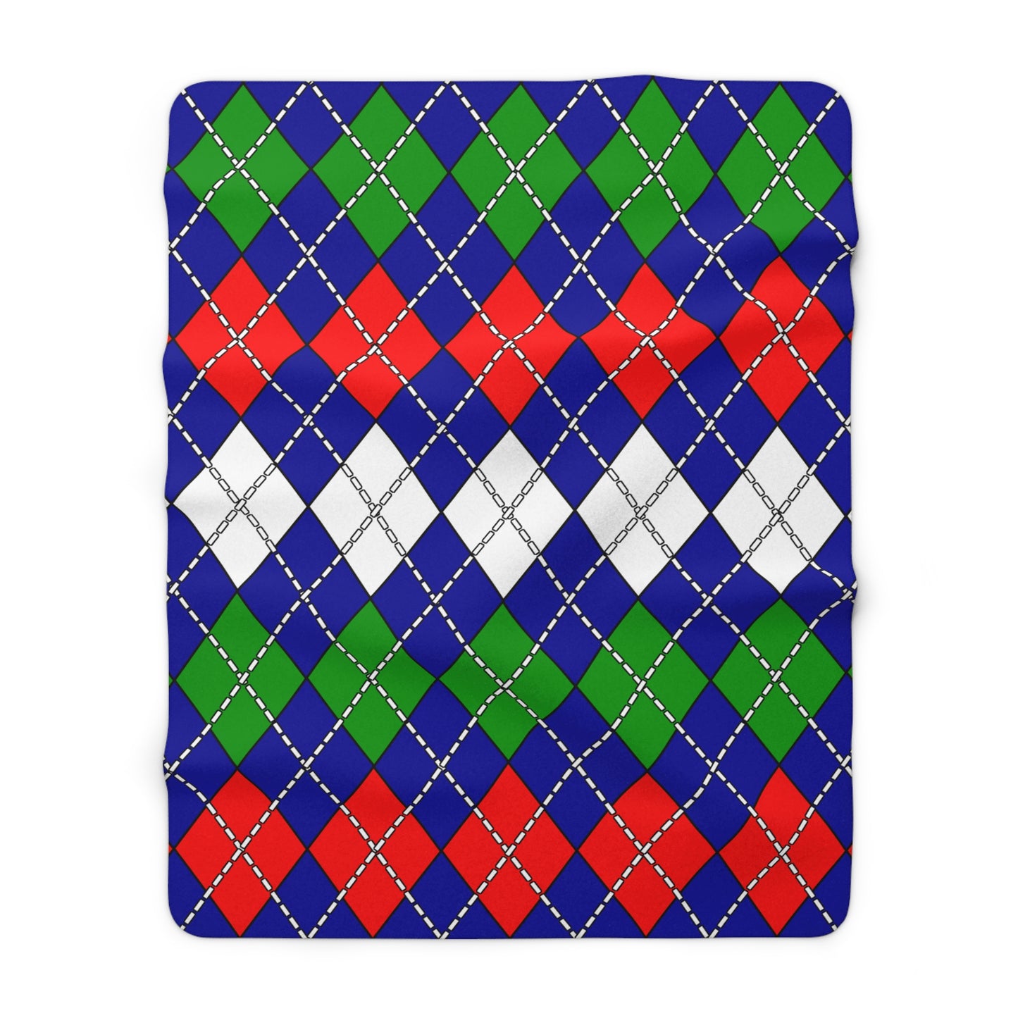 Gambia Retro Argyle Blanket Throw