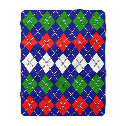 Gambia Retro Argyle Blanket Throw