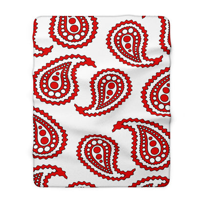 Singapore Retro Paisley Blanket Throw