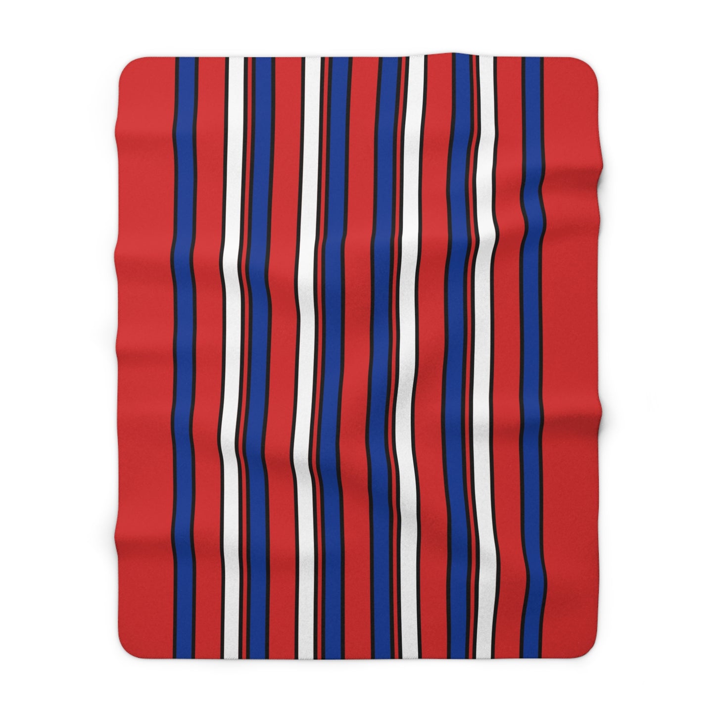 Bouvet Island Retro Stripes Blanket Throw