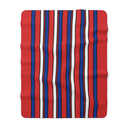 Bouvet Island Retro Stripes Blanket Throw