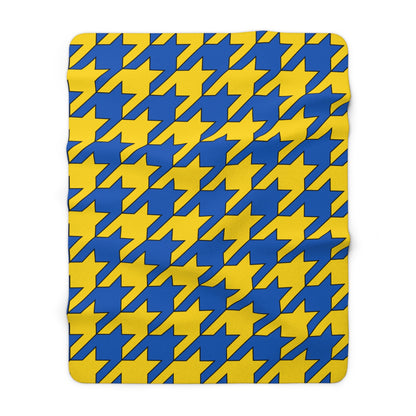 Ukraine Retro Houndstooth Blanket Throw
