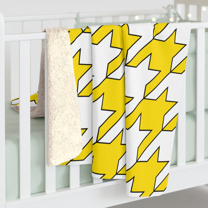 Vatican City Retro Houndstooth Blanket Throw