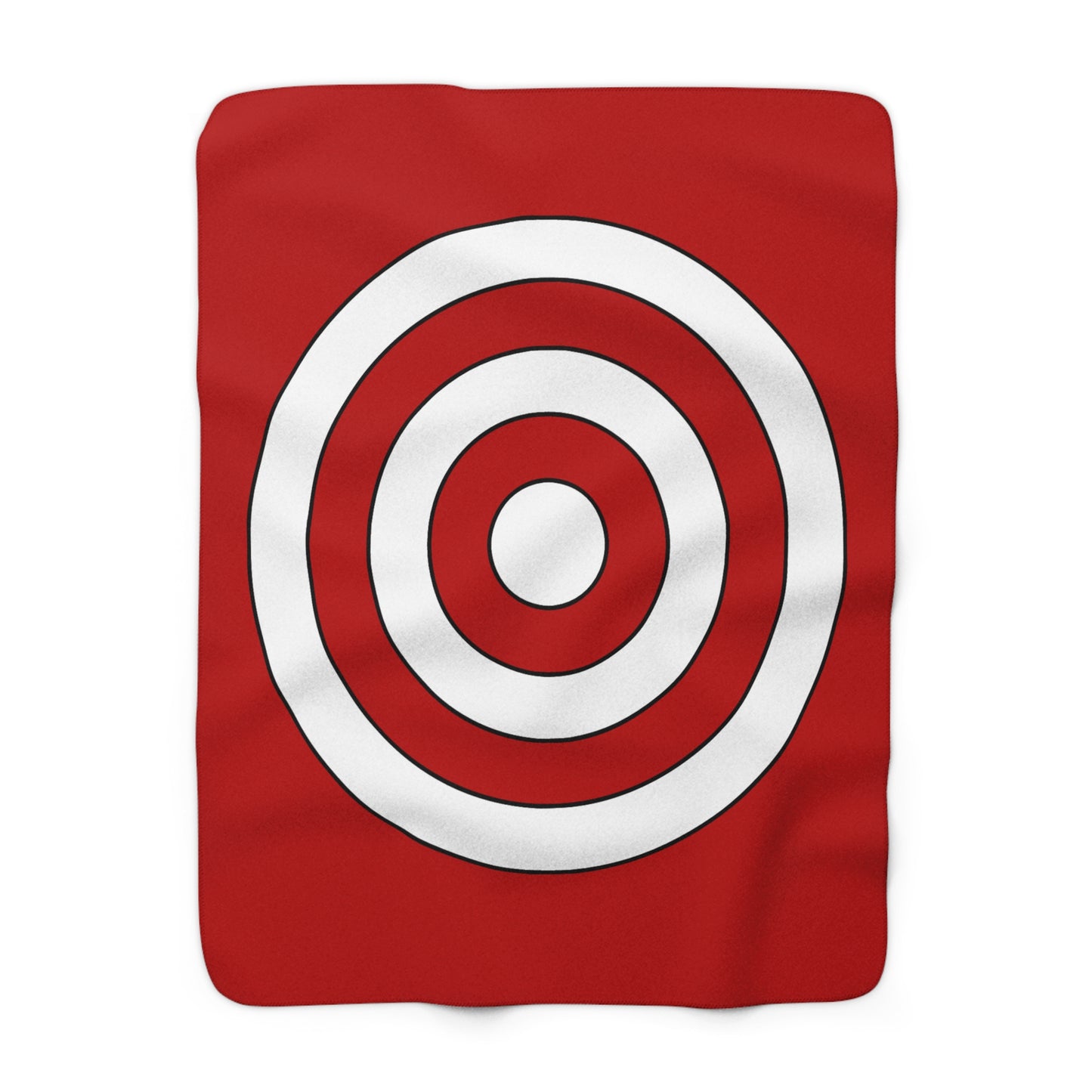 Isle Of Man Retro Target Blanket Throw