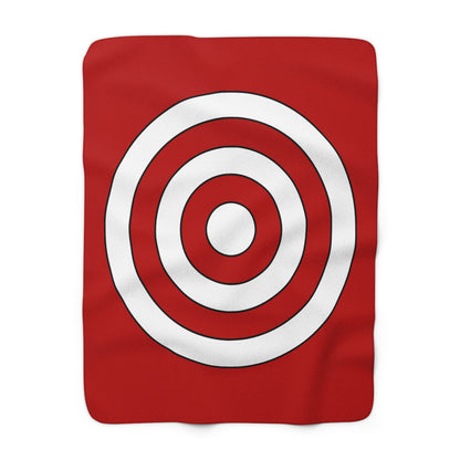 Isle Of Man Retro Target Blanket Throw