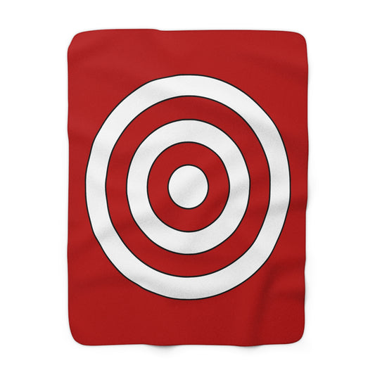 Isle Of Man Retro Target Blanket Throw
