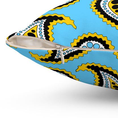 Saint Lucia Retro Paisley Cushion Pillow